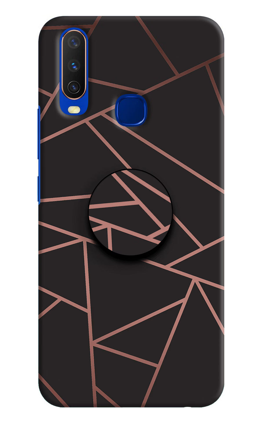 Geometric Pattern Vivo Y15/Y17 Pop Case, Hard case