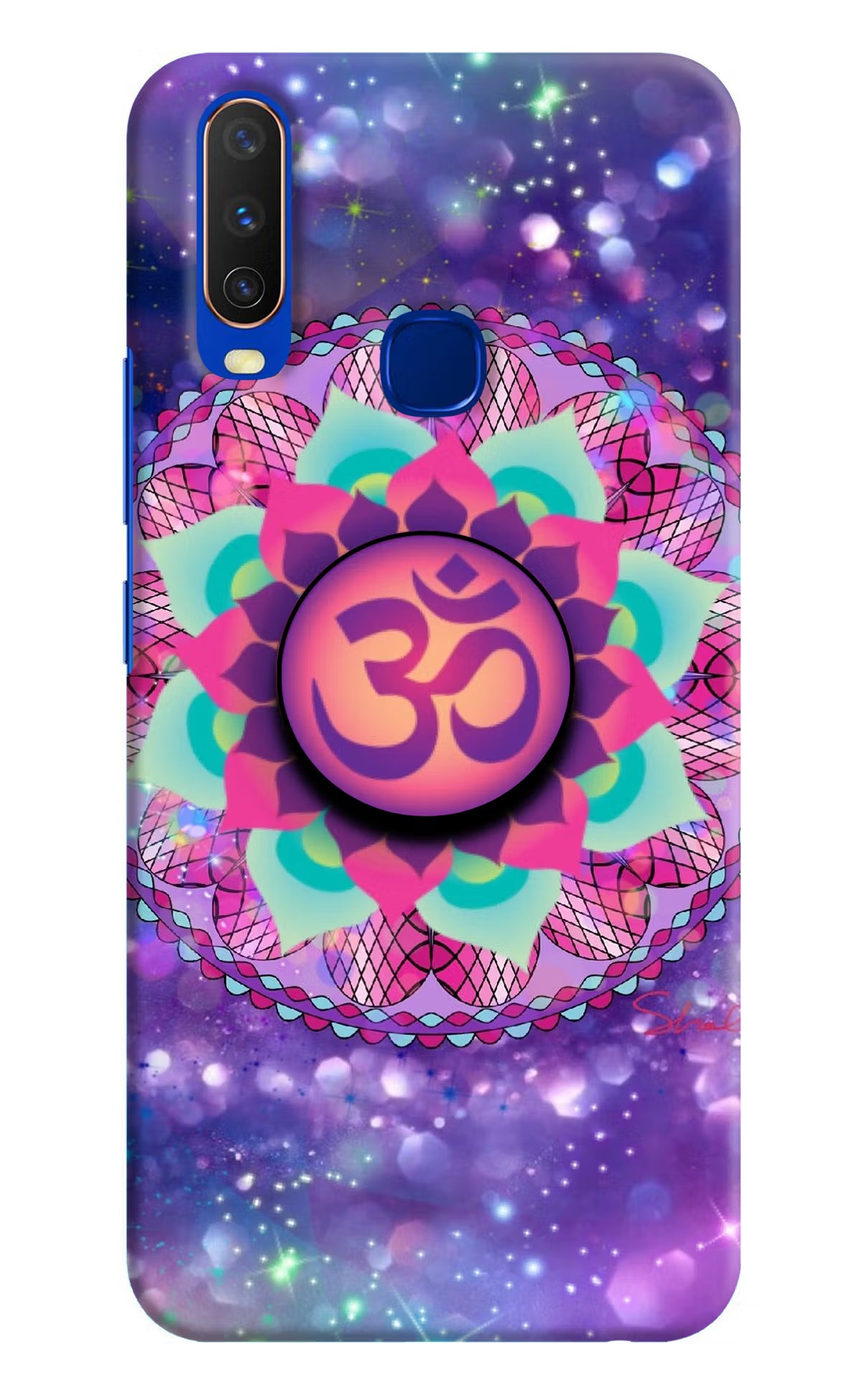 Om Purple Vivo Y15/Y17 Pop Case by Casekaro
