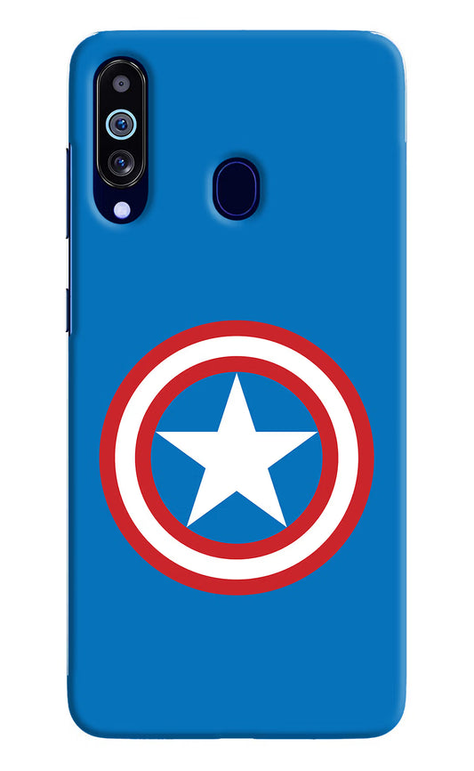 Captain America Logo Samsung M40/A60 Hard Case Back Cover by Casekaro