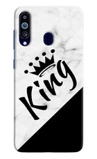 King Samsung M40/A60 Hard Case Back Cover by Casekaro