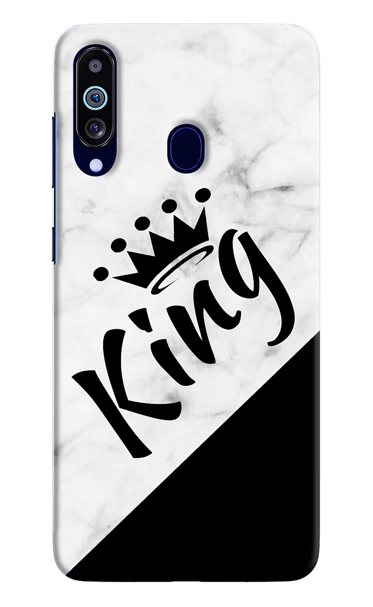 King Samsung M40/A60 Hard Case Back Cover by Casekaro