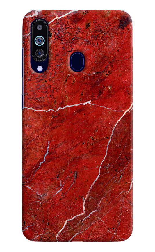 Red Marble Design Samsung M40/A60 Hard Case Back Cover by Casekaro