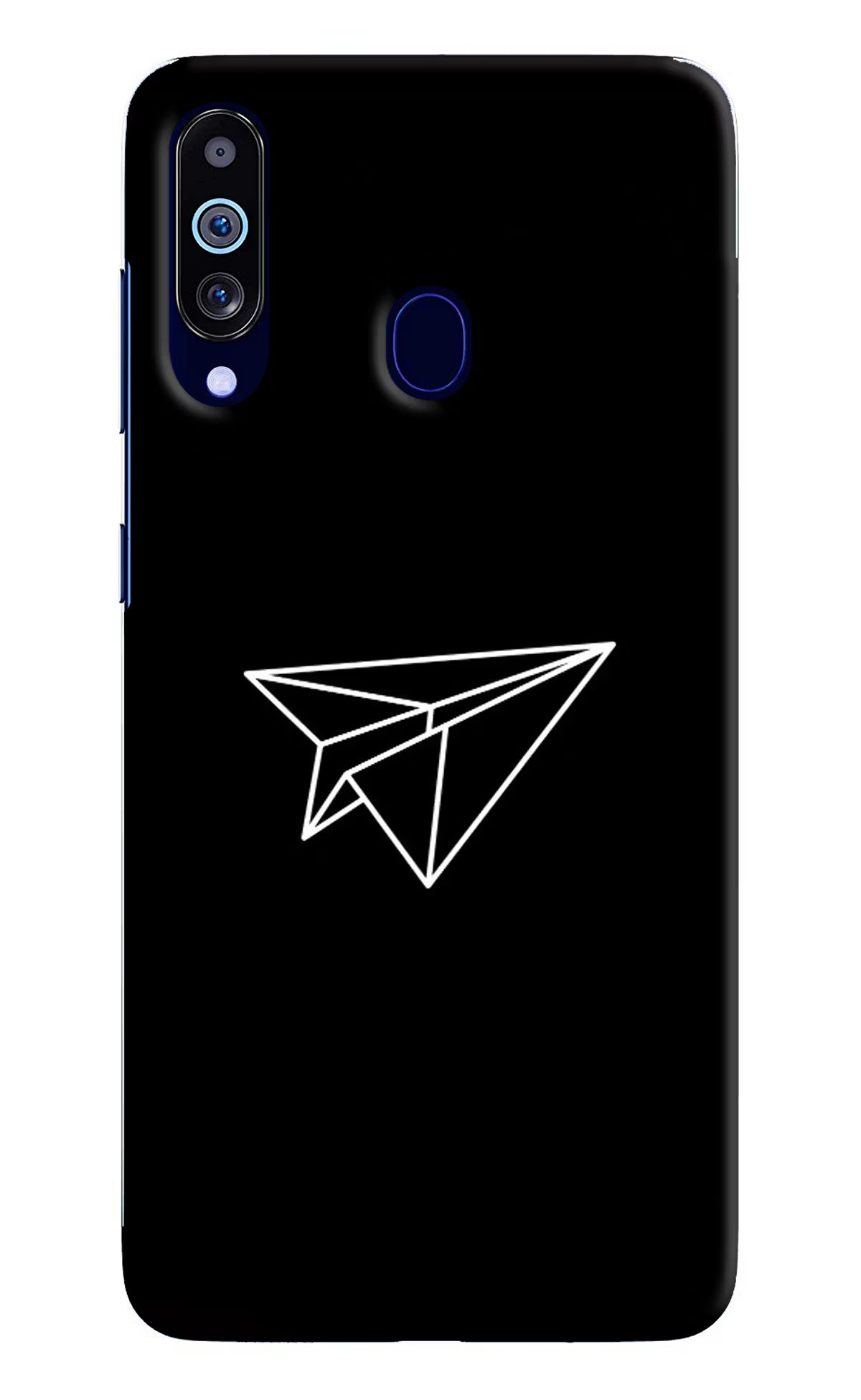 Paper Plane White Samsung M40/A60 Hard Case Back Cover by Casekaro