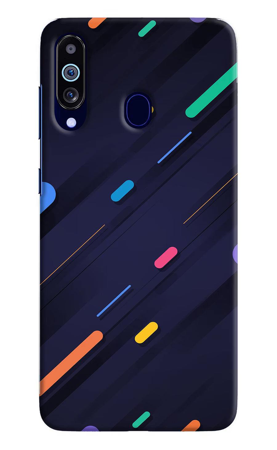 Abstract Design Samsung M40/A60 Back Cover, Hard case