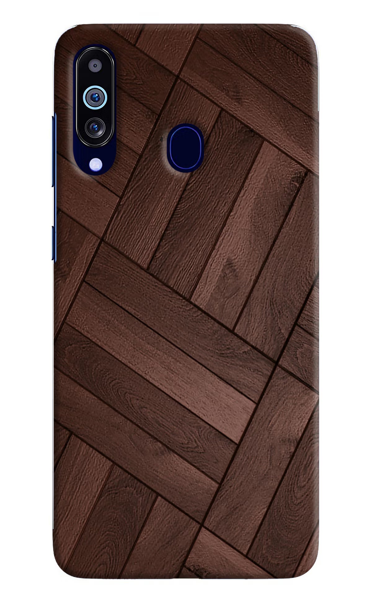 Wooden Texture Design Samsung M40/A60 Hard Case Back Cover by Casekaro