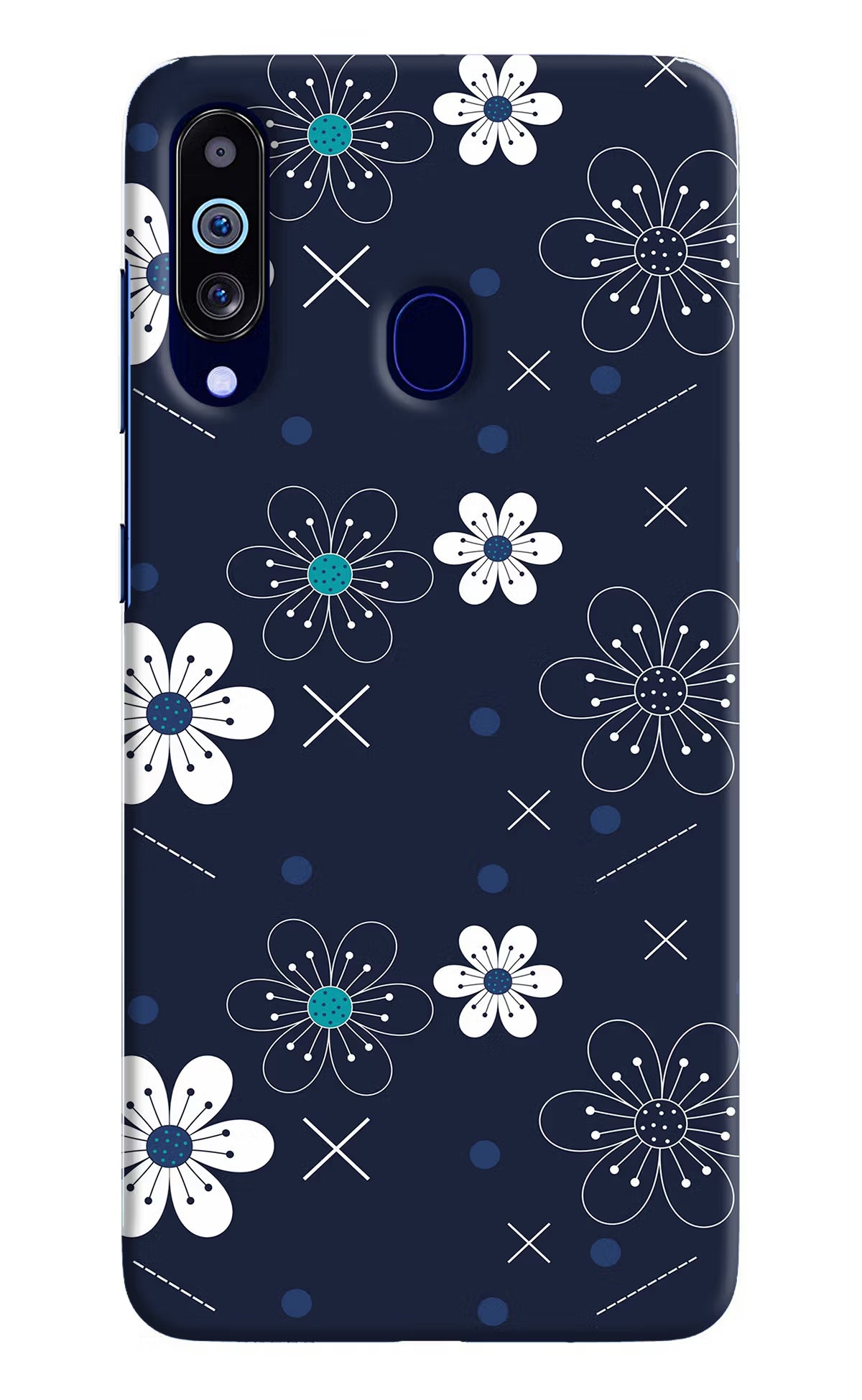 Flowers Samsung M40/A60 Hard Case Back Cover by Casekaro