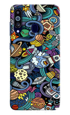 Space Abstract Samsung M40/A60 Hard Case Back Cover by Casekaro