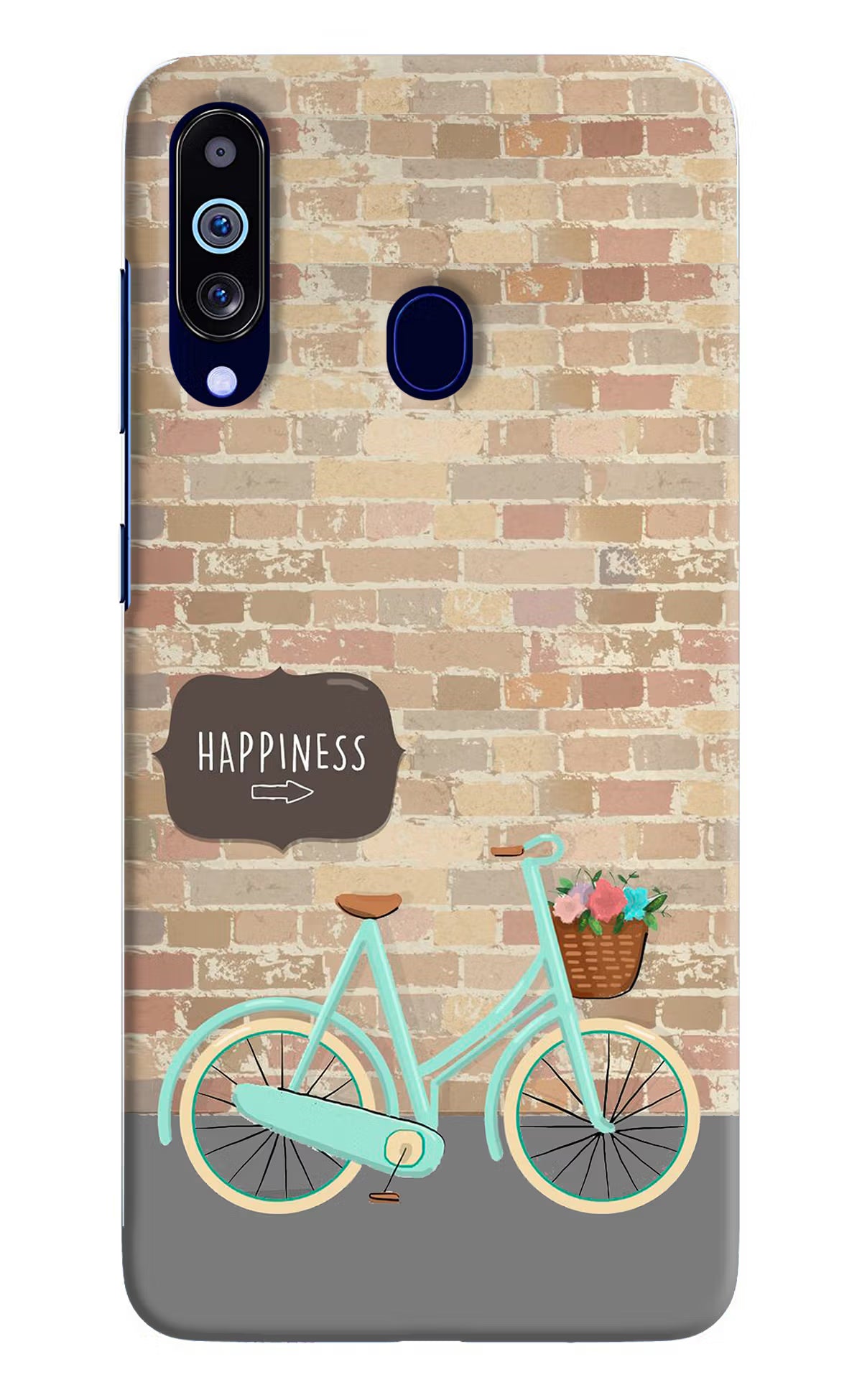 Happiness Artwork Samsung M40/A60 Hard Case Back Cover by Casekaro