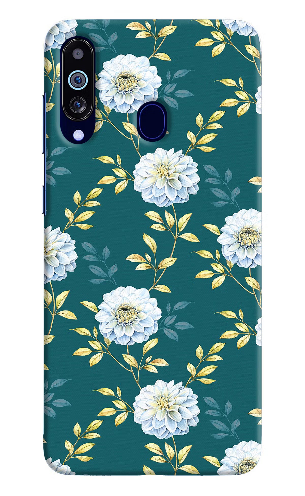 Flowers Samsung M40/A60 Hard Case Back Cover by Casekaro