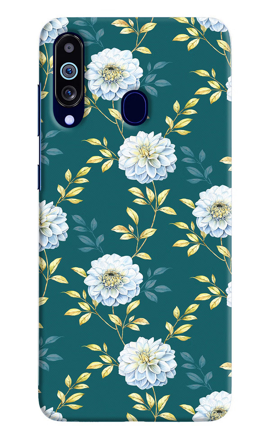 Flowers Samsung M40/A60 Back Cover, Hard case