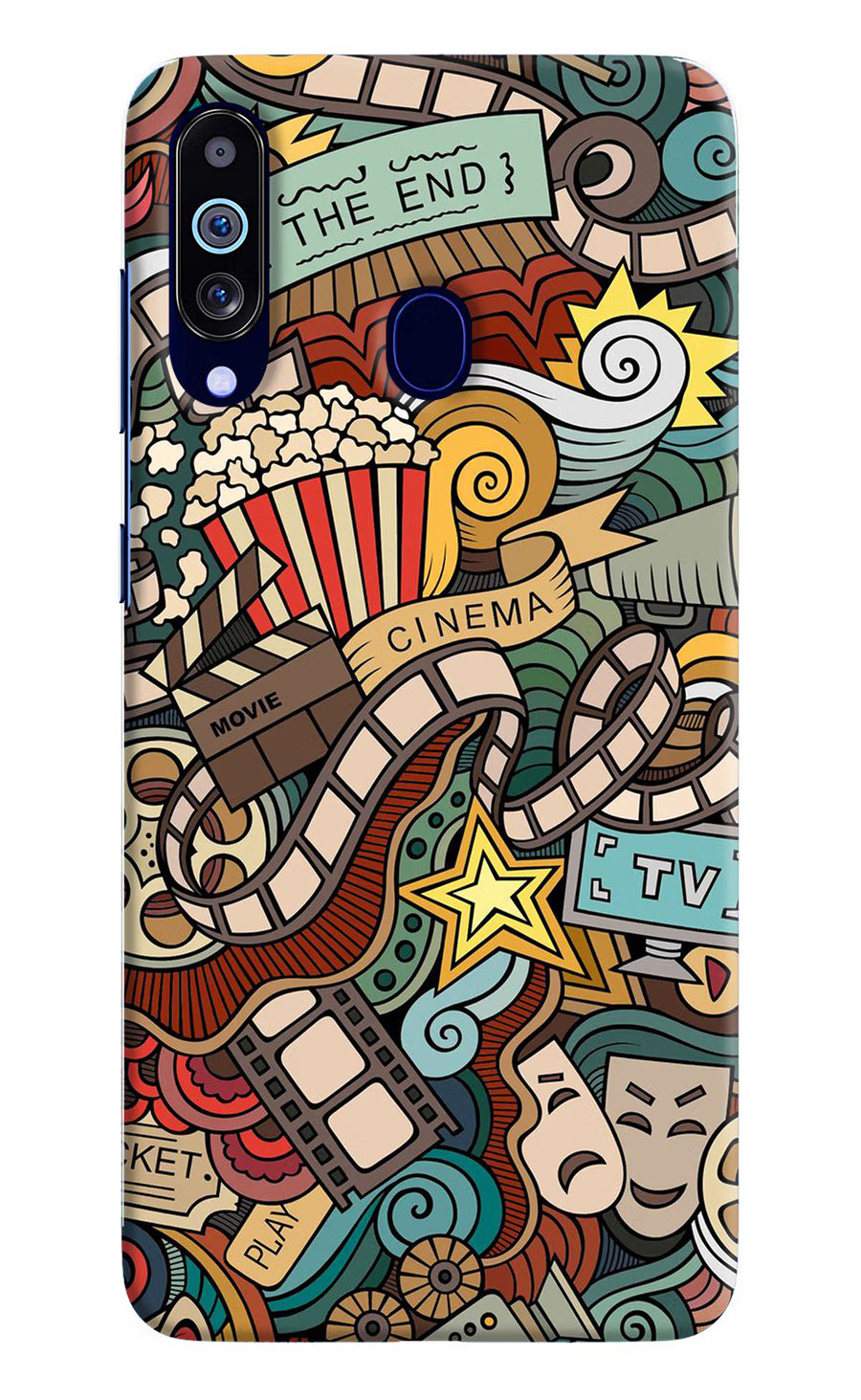 Cinema Abstract Samsung M40/A60 Back Cover, Hard case