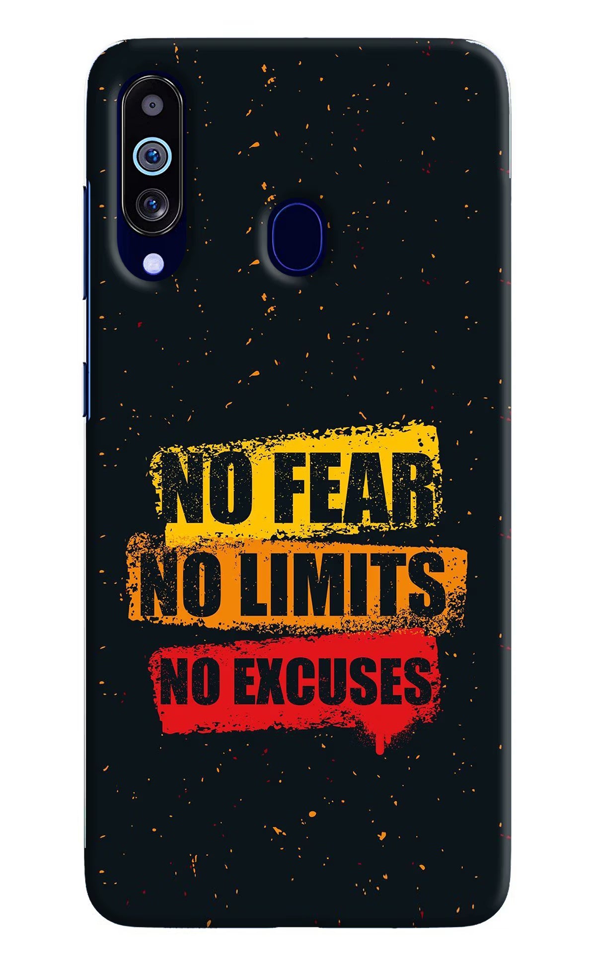 No Fear No Limits No Excuse Samsung M40/A60 Hard Case Back Cover by Casekaro