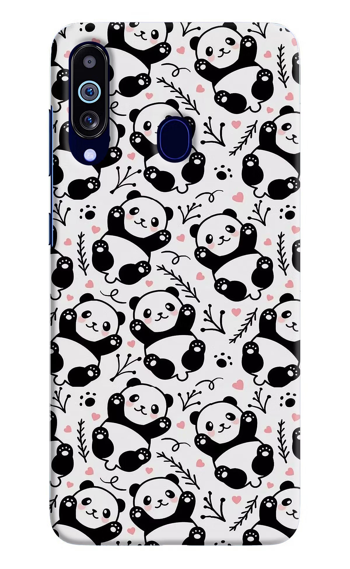 Cute Panda Samsung M40/A60 Hard Case Back Cover by Casekaro