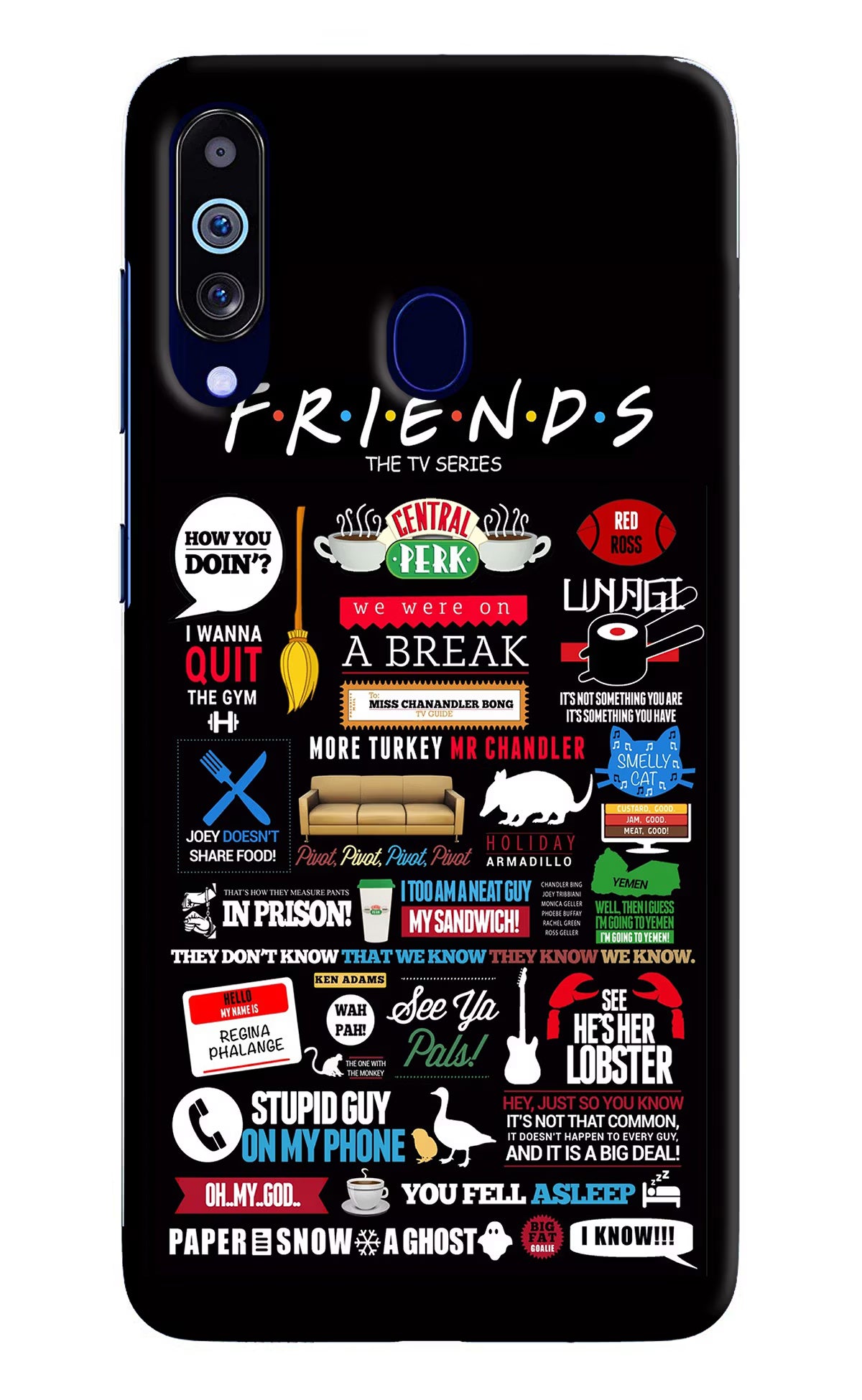 FRIENDS Samsung M40/A60 Hard Case Back Cover by Casekaro