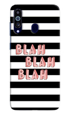 Blah Blah Blah Samsung M40/A60 Hard Case Back Cover by Casekaro