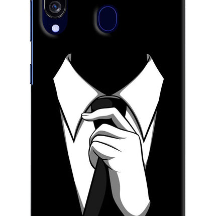 Black Tie Samsung M40/A60 Hard Case Back Cover by Casekaro
