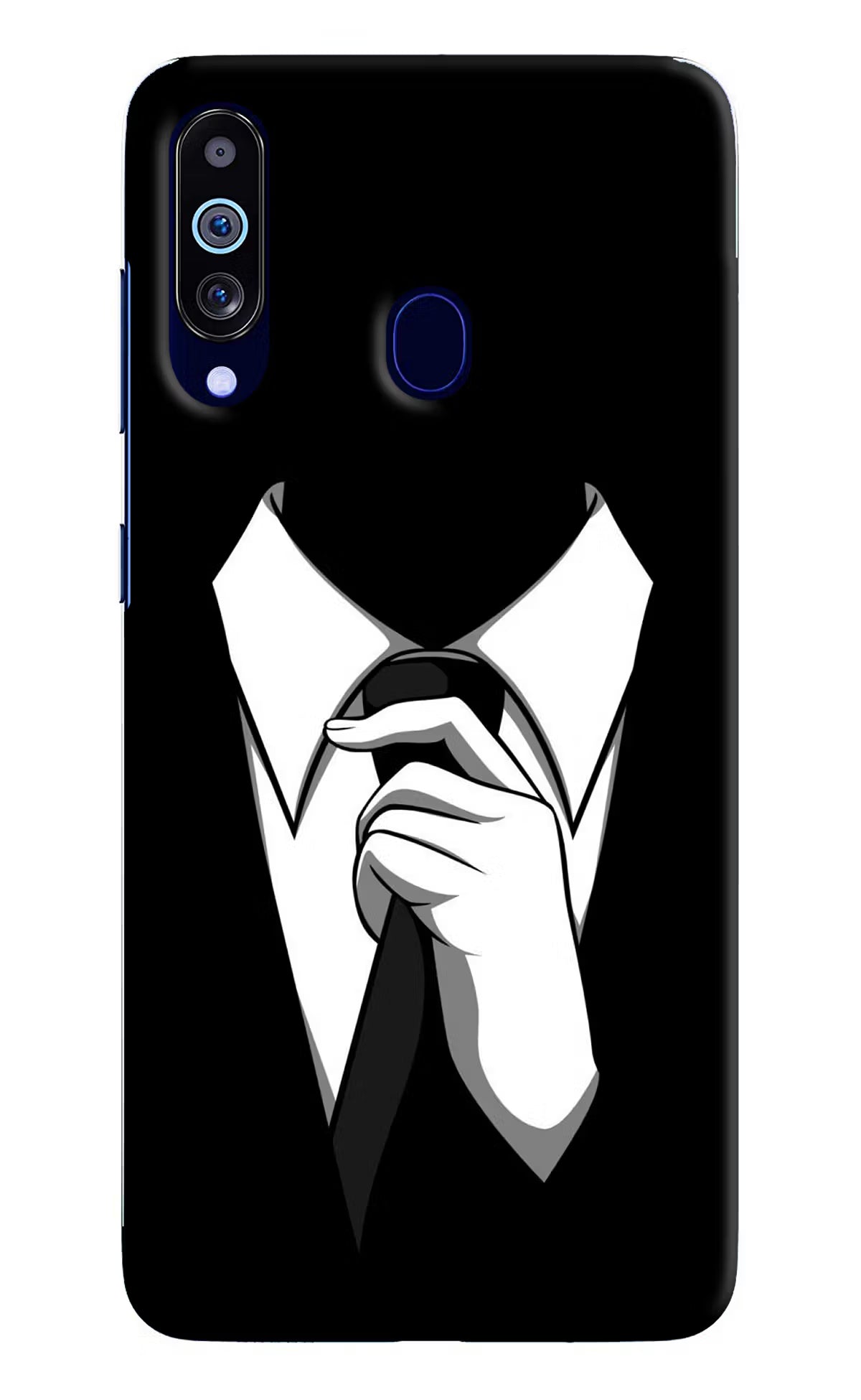 Black Tie Samsung M40/A60 Hard Case Back Cover by Casekaro