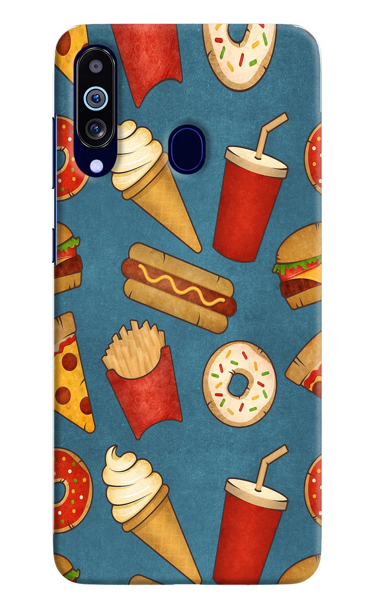 Foodie Samsung M40/A60 Hard Case Back Cover by Casekaro