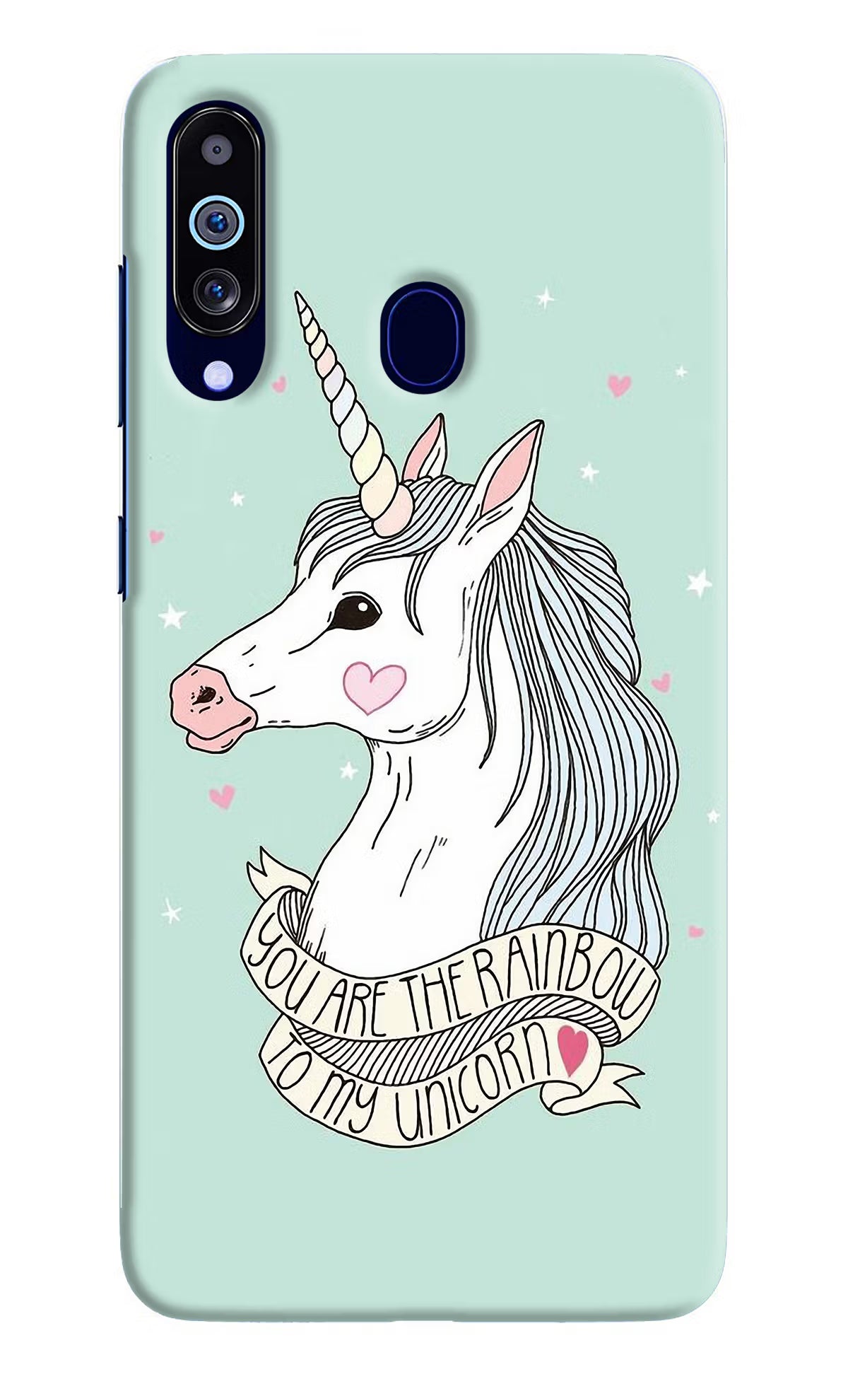 Unicorn Wallpaper Samsung M40/A60 Hard Case Back Cover by Casekaro