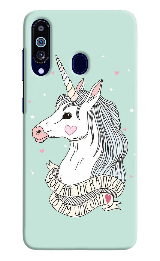 Unicorn Wallpaper Samsung M40/A60 Hard Case Back Cover by Casekaro