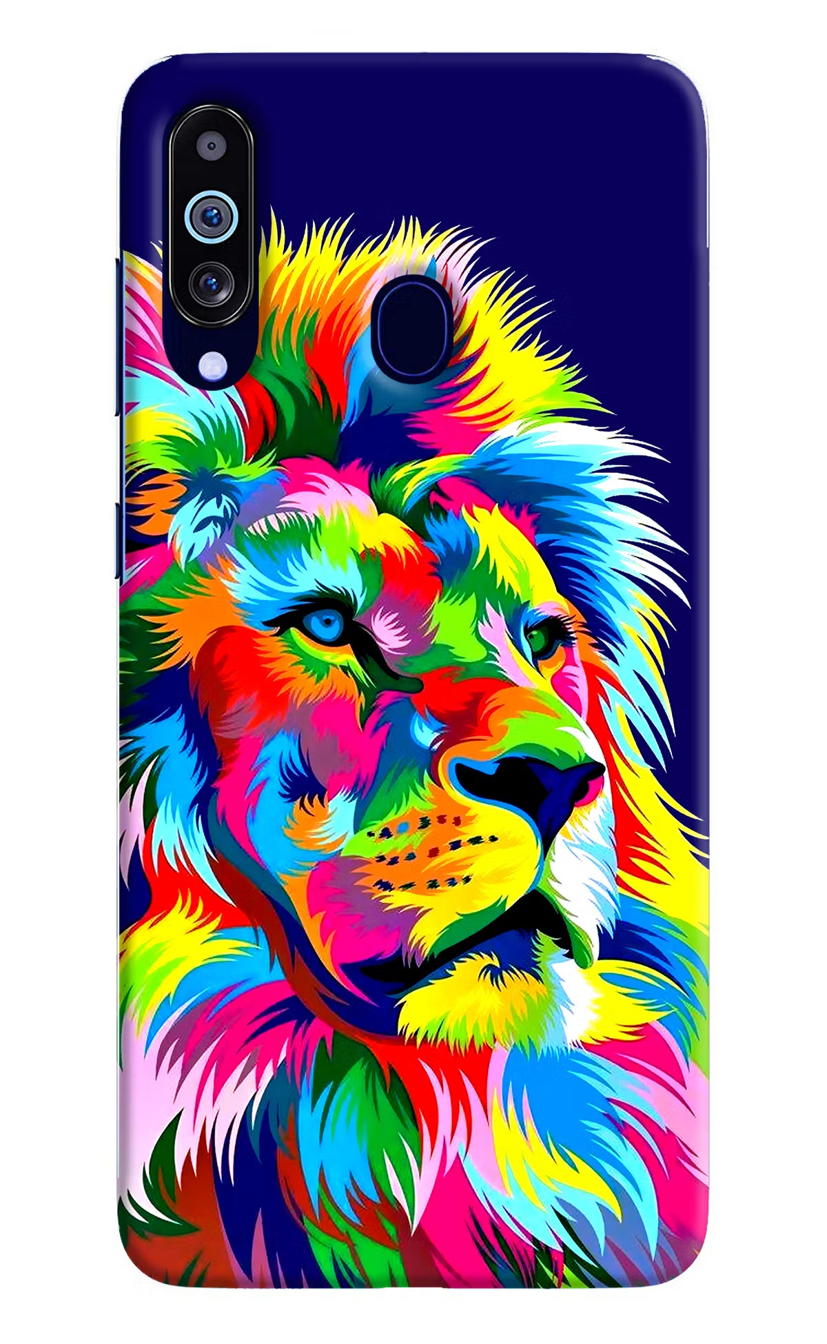 Vector Art Lion Samsung M40/A60 Hard Case Back Cover by Casekaro