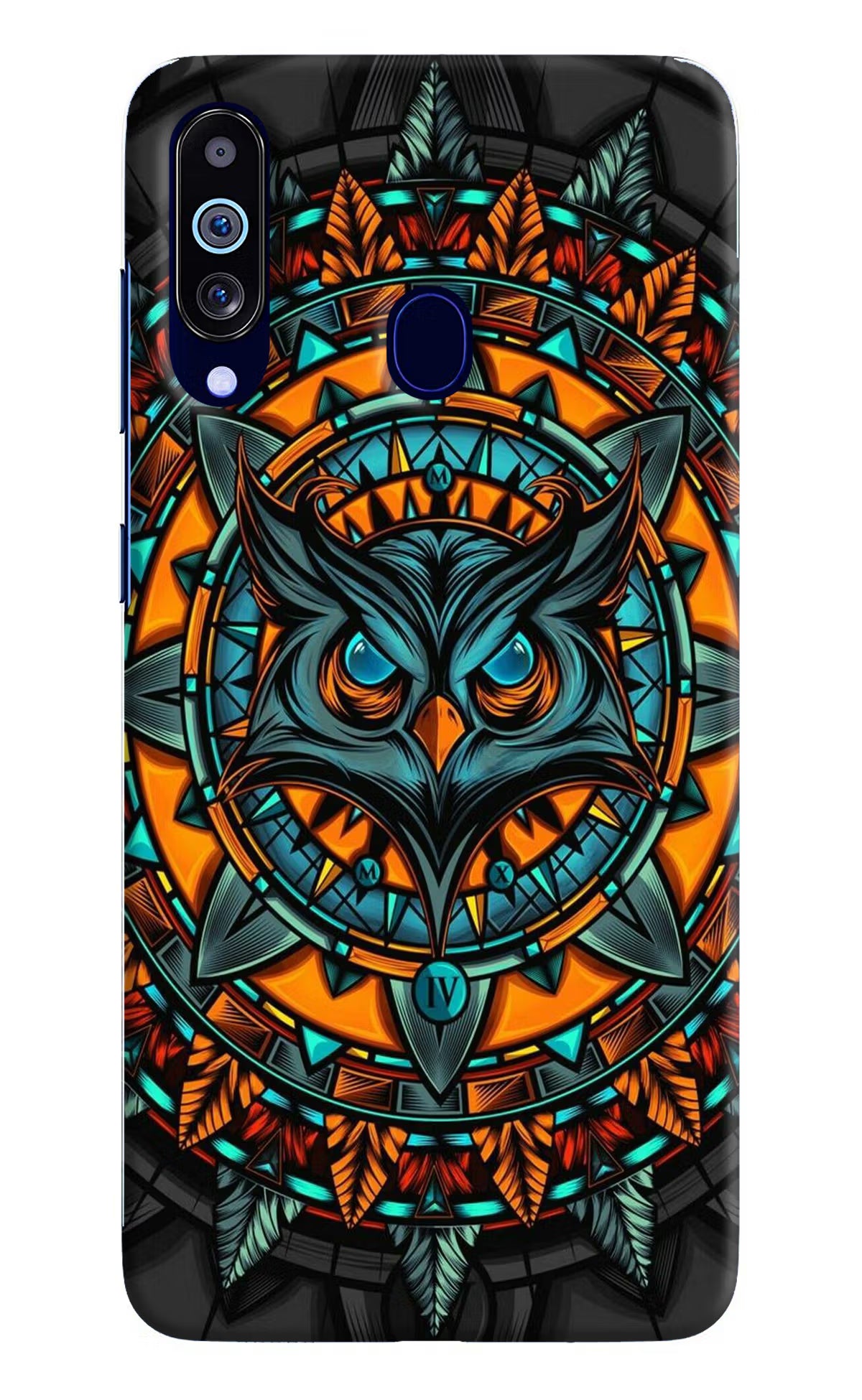 Angry Owl Art Samsung M40/A60 Hard Case Back Cover by Casekaro