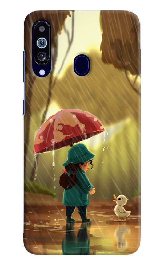 Rainy Day Samsung M40/A60 Hard Case Back Cover by Casekaro
