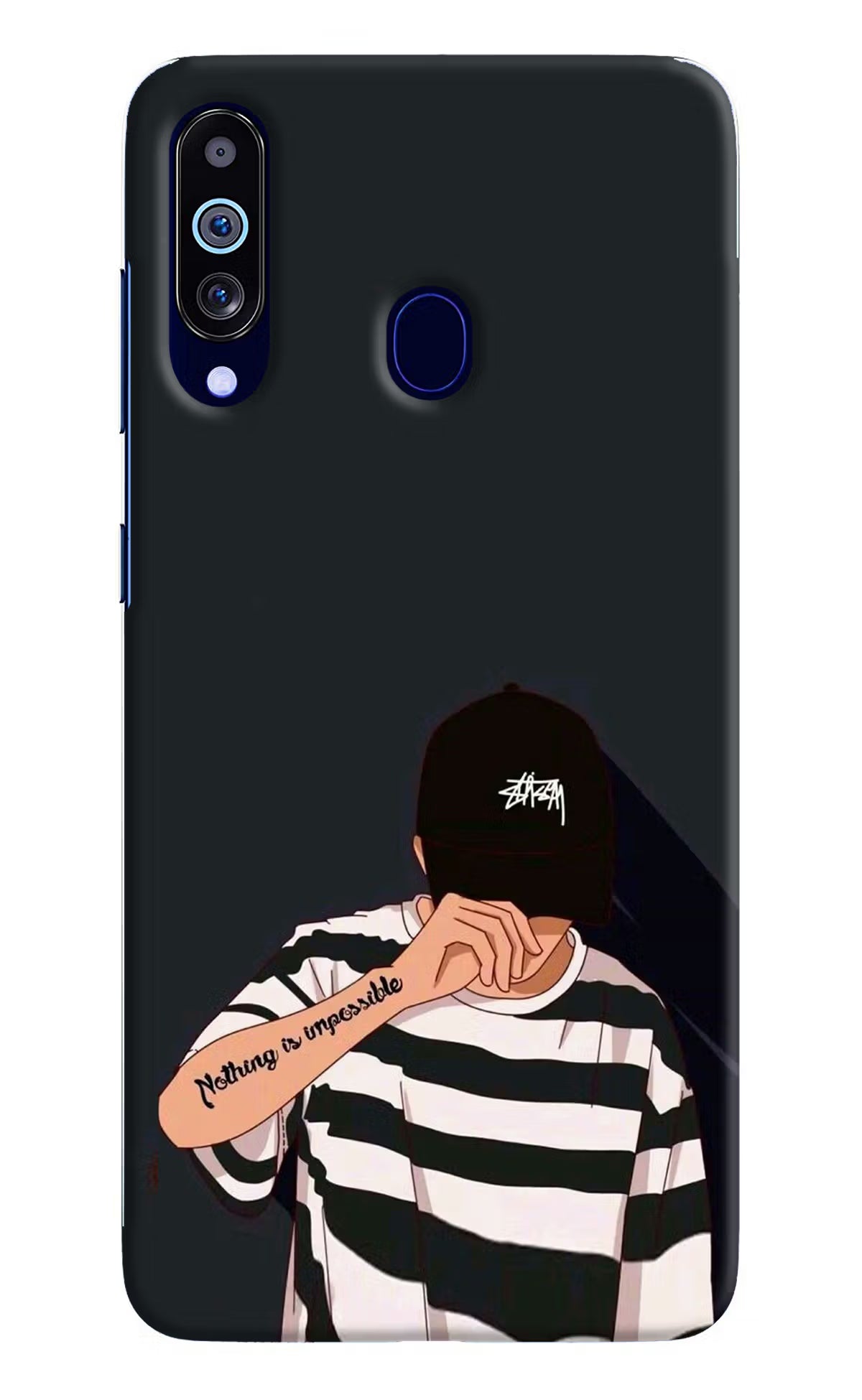 Aesthetic Boy Samsung M40/A60 Hard Case Back Cover by Casekaro