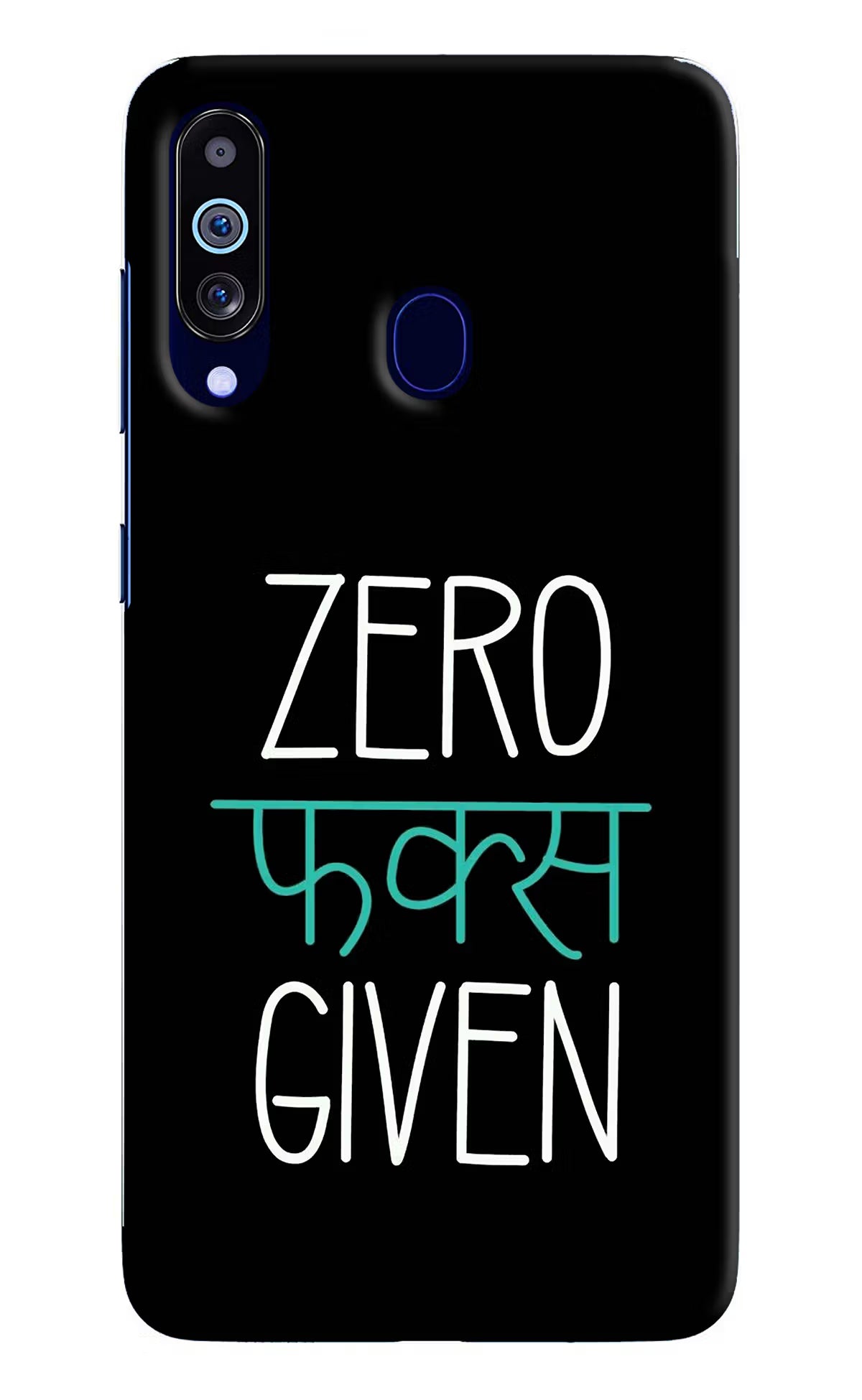 Zero Fucks Given Samsung M40/A60 Hard Case Back Cover by Casekaro