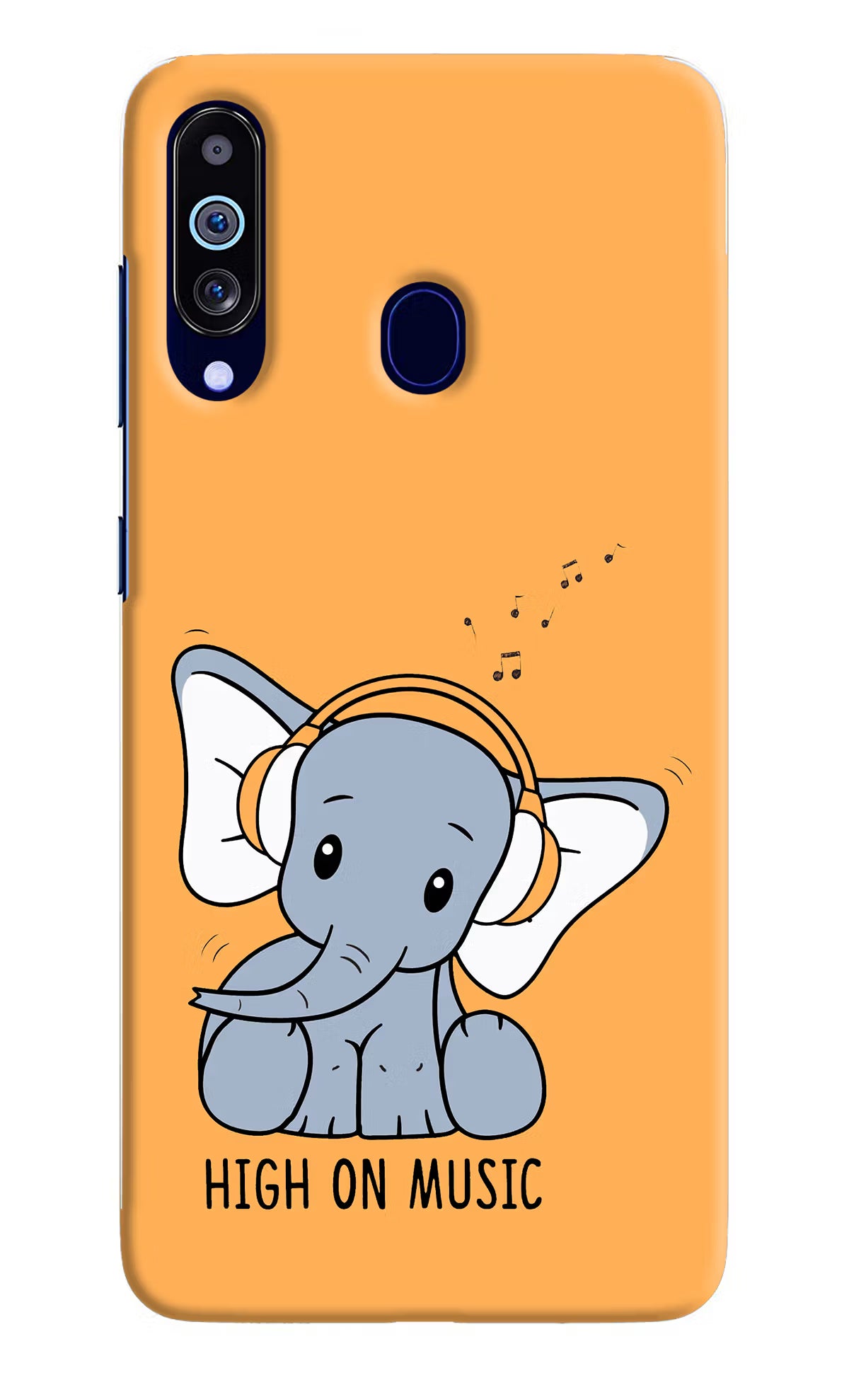 High On Music Samsung M40/A60 Hard Case Back Cover by Casekaro