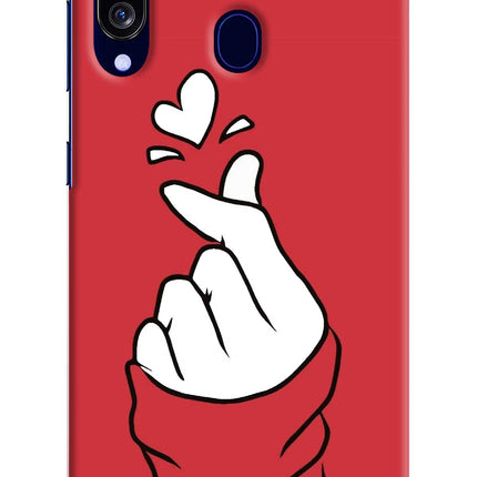 Korean Love Sign Samsung M40/A60 Hard Case Back Cover by Casekaro