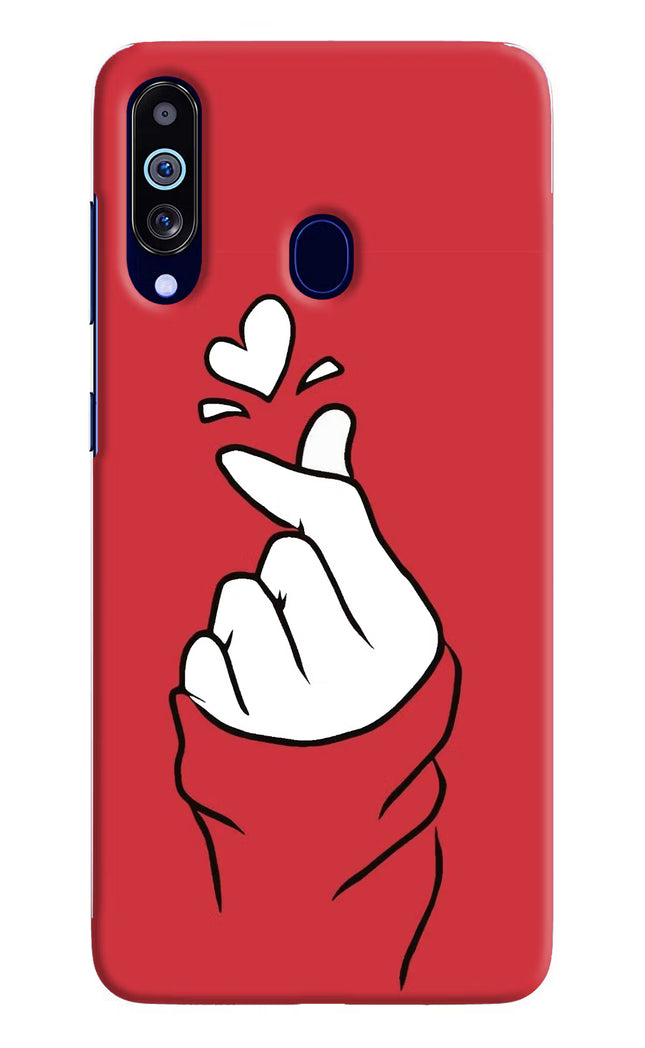 Korean Love Sign Samsung M40/A60 Hard Case Back Cover by Casekaro