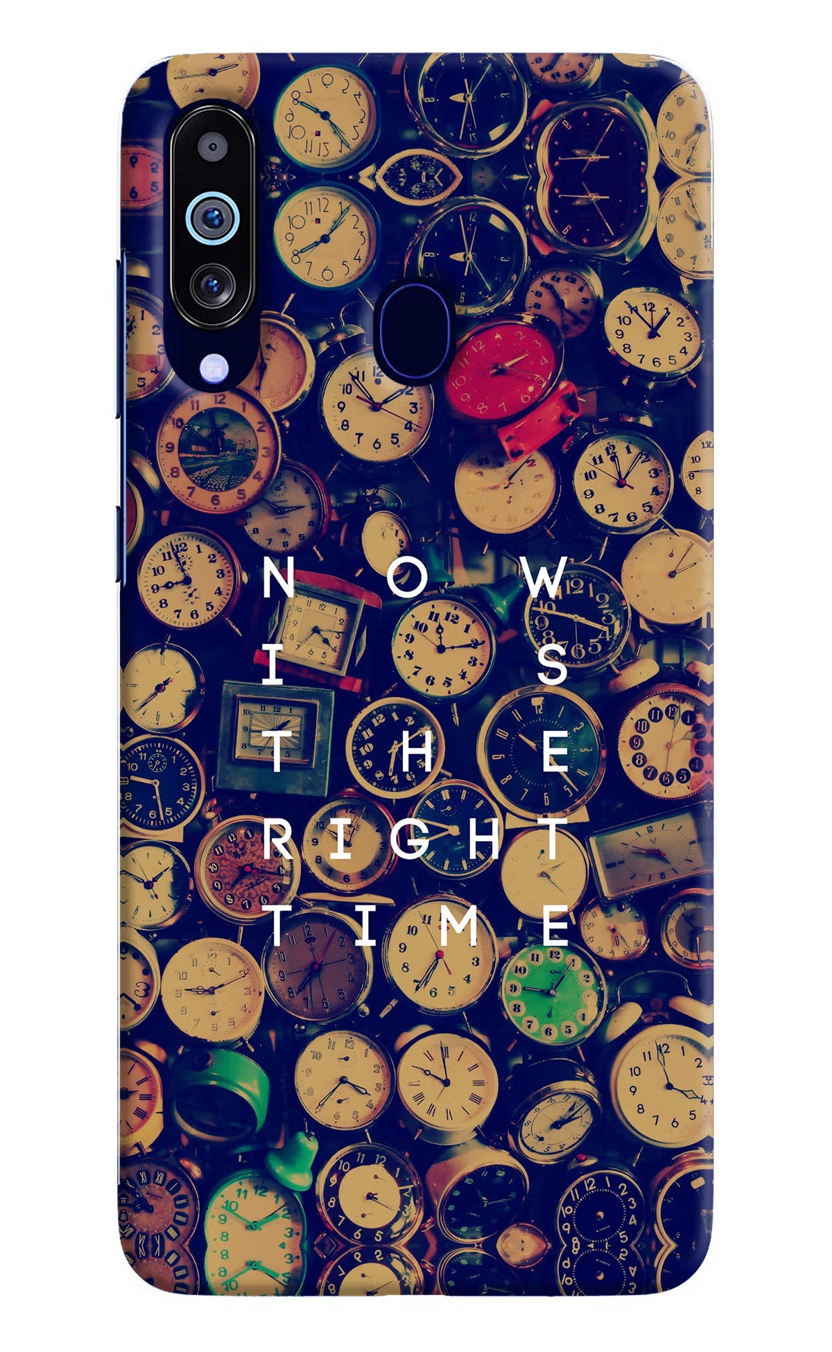 Now is the Right Time Quote Samsung M40/A60 Hard Case Back Cover by Casekaro
