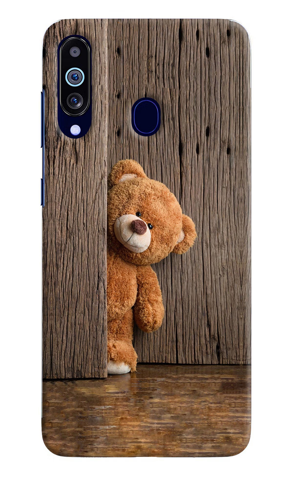 Teddy Wooden Samsung M40/A60 Hard Case Back Cover by Casekaro