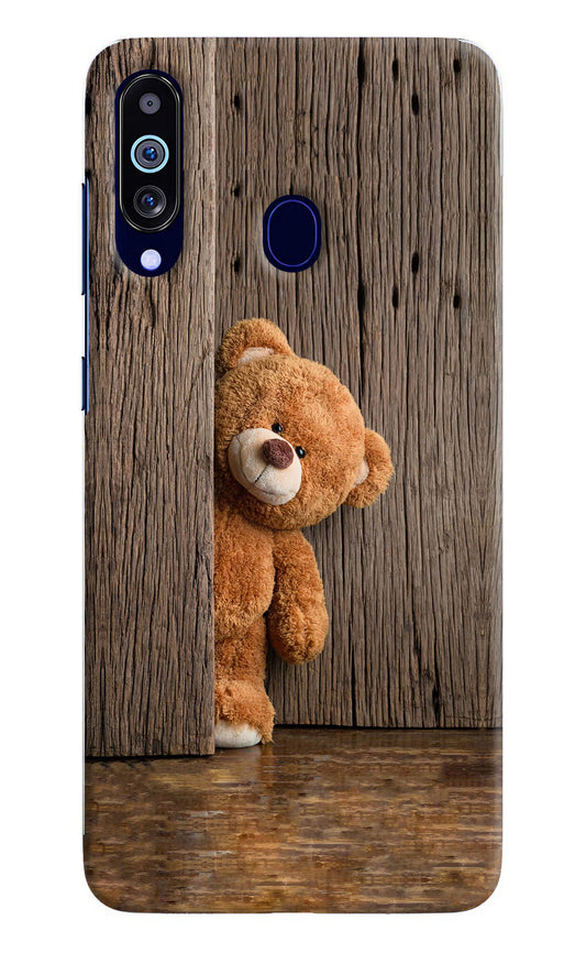 Teddy Wooden Samsung M40/A60 Hard Case Back Cover by Casekaro
