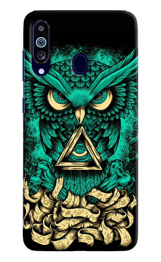 Green Owl Samsung M40/A60 Hard Case Back Cover by Casekaro
