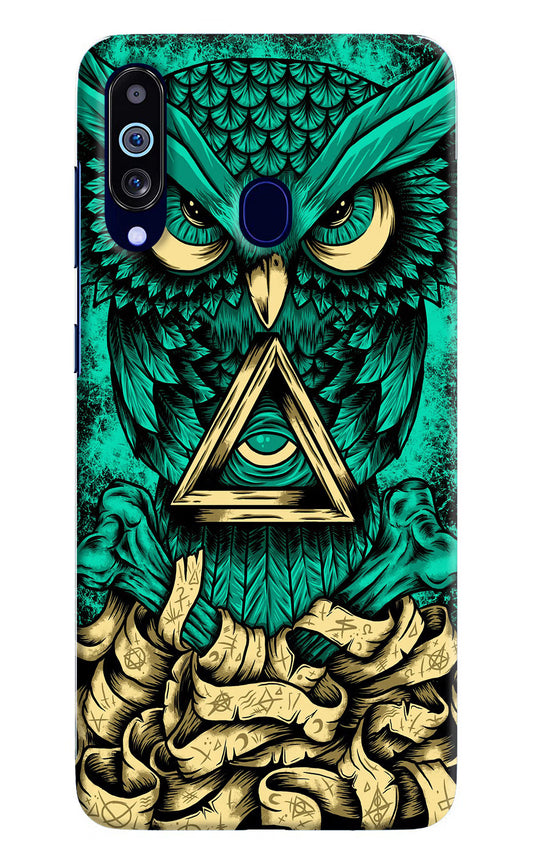 Green Owl Samsung M40/A60 Hard Case Back Cover by Casekaro