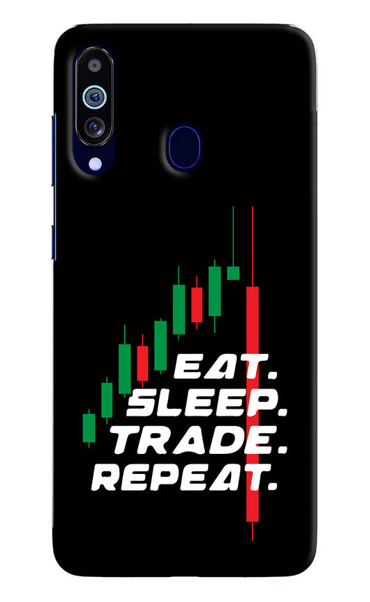 Eat Sleep Trade Repeat Samsung M40/A60 Hard Case Back Cover by Casekaro
