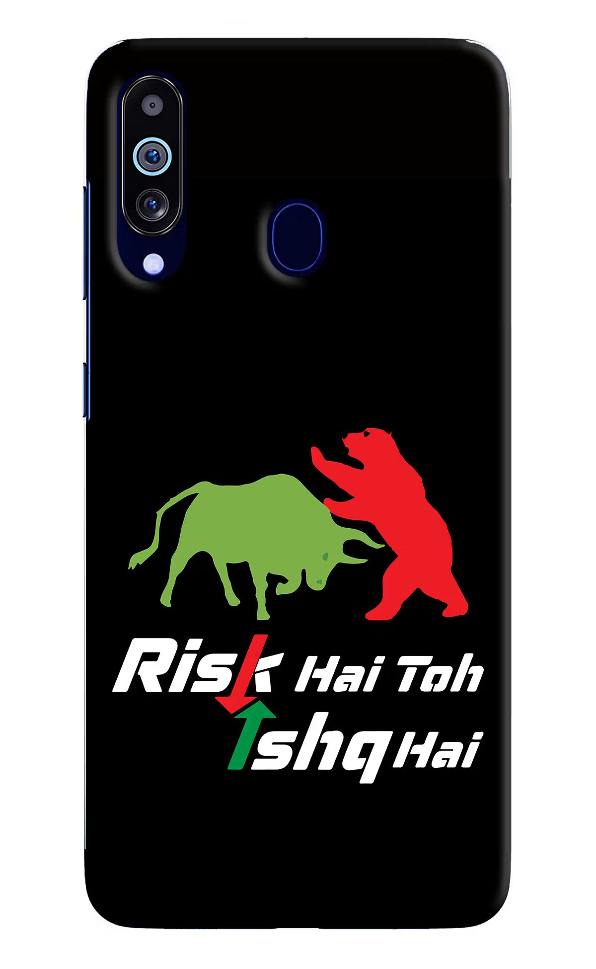 Risk Hai Toh Ishq Hai Samsung M40/A60 Hard Case Back Cover by Casekaro