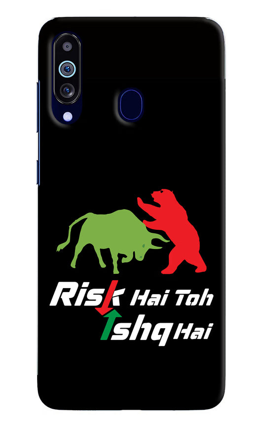 Risk Hai Toh Ishq Hai Samsung M40/A60 Hard Case Back Cover by Casekaro
