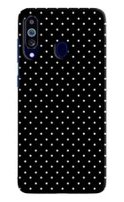 White Dots Samsung M40/A60 Hard Case Back Cover by Casekaro