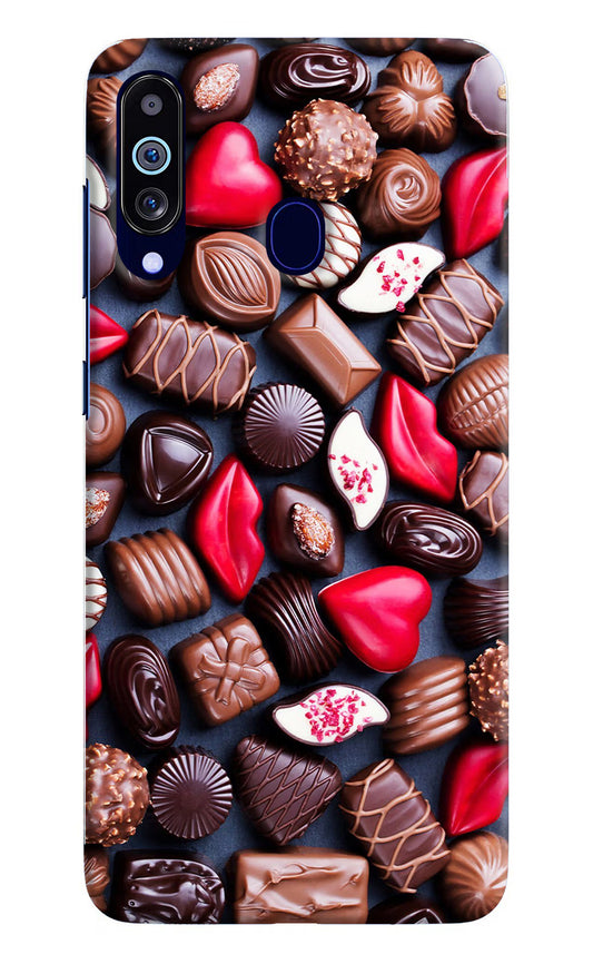 Chocolates Samsung M40/A60 Hard Case Back Cover by Casekaro