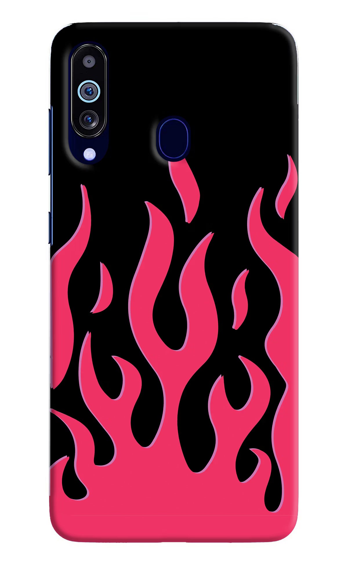 Fire Flames Samsung M40/A60 Hard Case Back Cover by Casekaro