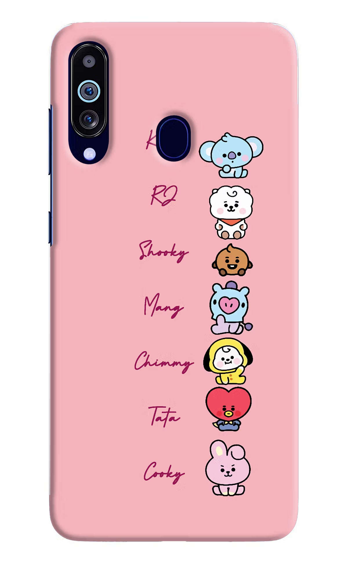 BTS names Samsung M40/A60 Hard Case Back Cover by Casekaro