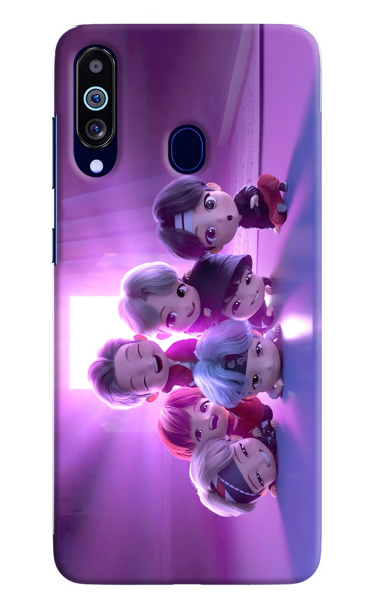 BTS Chibi Samsung M40/A60 Hard Case Back Cover by Casekaro