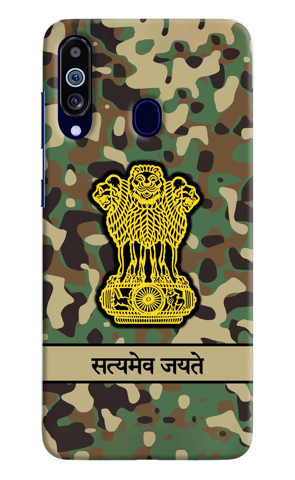 Satyamev Jayate Army Samsung M40/A60 Hard Case Back Cover by Casekaro