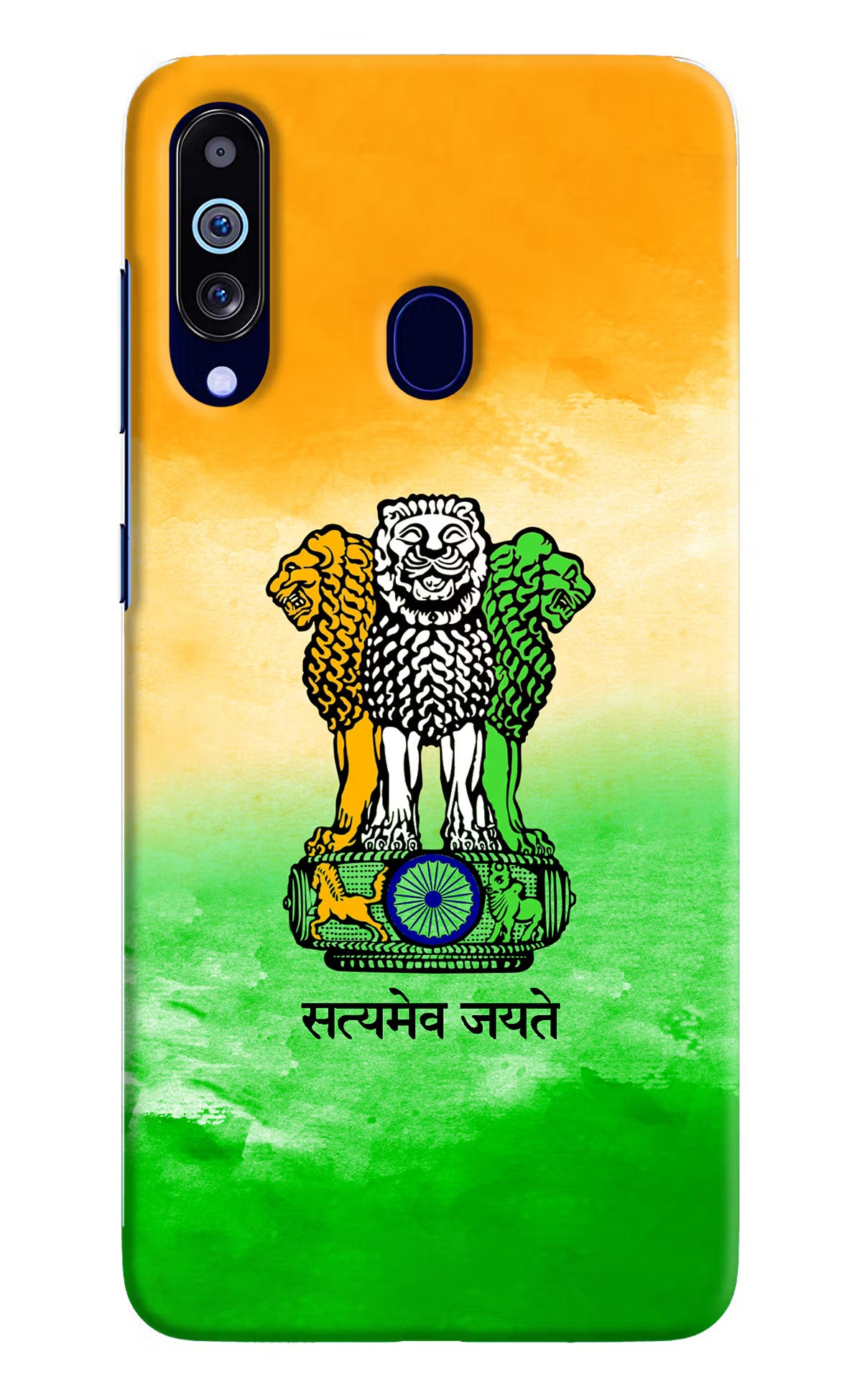 Satyamev Jayate Flag Samsung M40/A60 Hard Case Back Cover by Casekaro