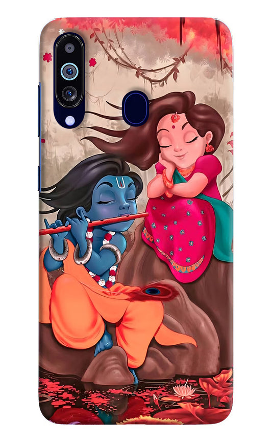 Radhe Krishna Samsung M40/A60 Hard Case Back Cover by Casekaro
