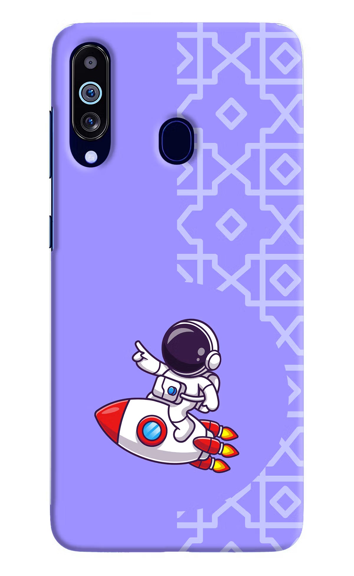 Cute Astronaut Samsung M40/A60 Hard Case Back Cover by Casekaro