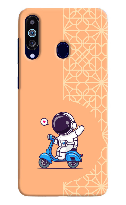 Cute Astronaut Riding Samsung M40/A60 Hard Case Back Cover by Casekaro